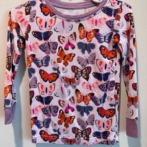 Little Sleepies Purple Butterfly Pajamas 18-24 months